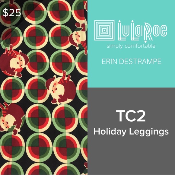 LuLaRoe Pants - FINAL DROP! LuLaRoe Holiday Leggings TC2